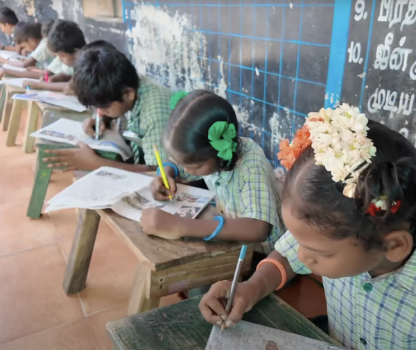 Students learning