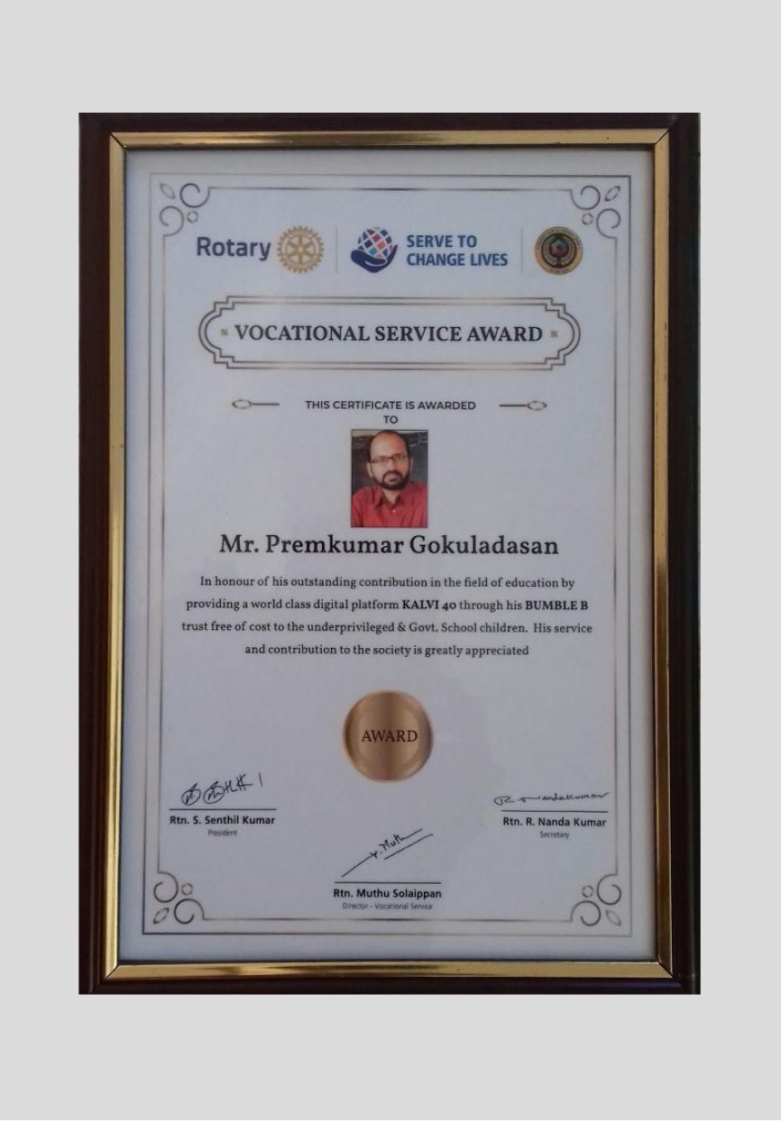 Kalvi40 Certificate